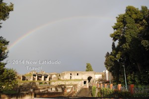 Rainbow over Pompeii