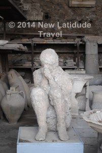 One of the Pompeii victims plaster cast