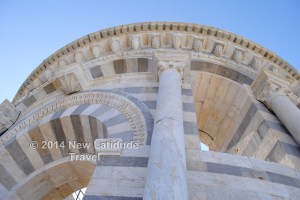 Very top of the Leaning Tower