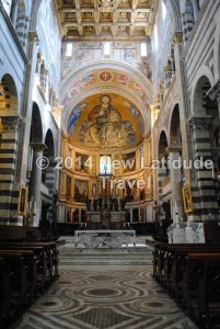 Inside the Pisa Cathedral of Santa Maria Assunta
