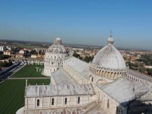 View of the Cathedral and Baptistry from the Leaning Tower